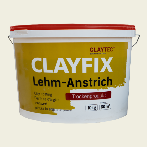 ClayFix Lehm-Anstrich, Lilien-Weiß, Classic-Farbtöne 