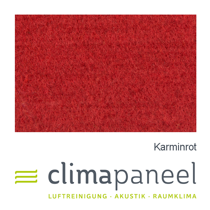 Akustikpaneel, 100 % ökologische Schallabsorber - Wandpaneele Farbe  Karminrot