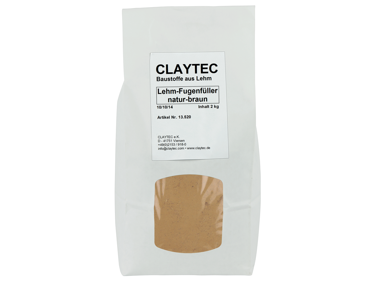 Claytec, Lehm-Fugenfüller, natur-braun, 1,5 kg