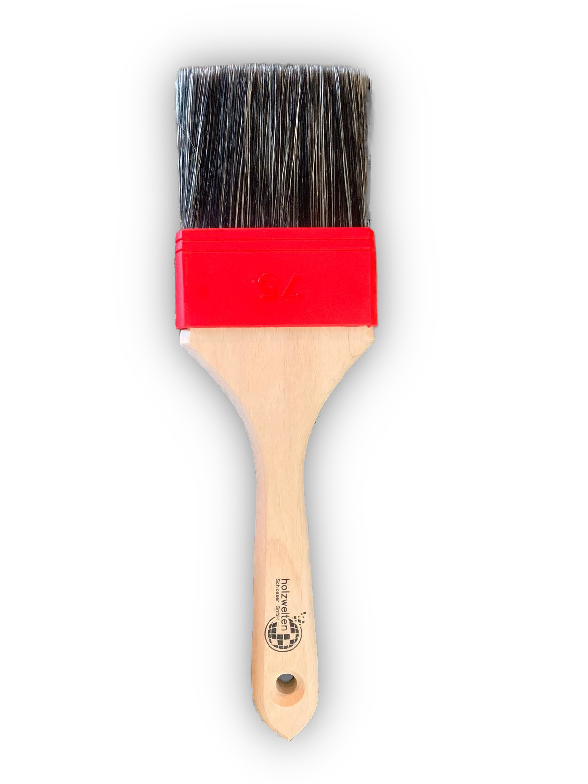 Beizpinsel, graue Borsten 75mm